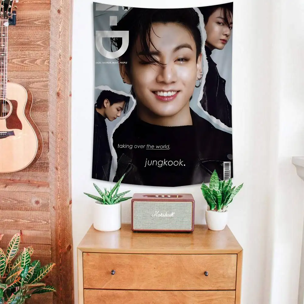 J-Jung K-Kook نسيج كرتوني ديكور المنزل الهبي البوهيمي الديكور العرافة ديكور المنزل