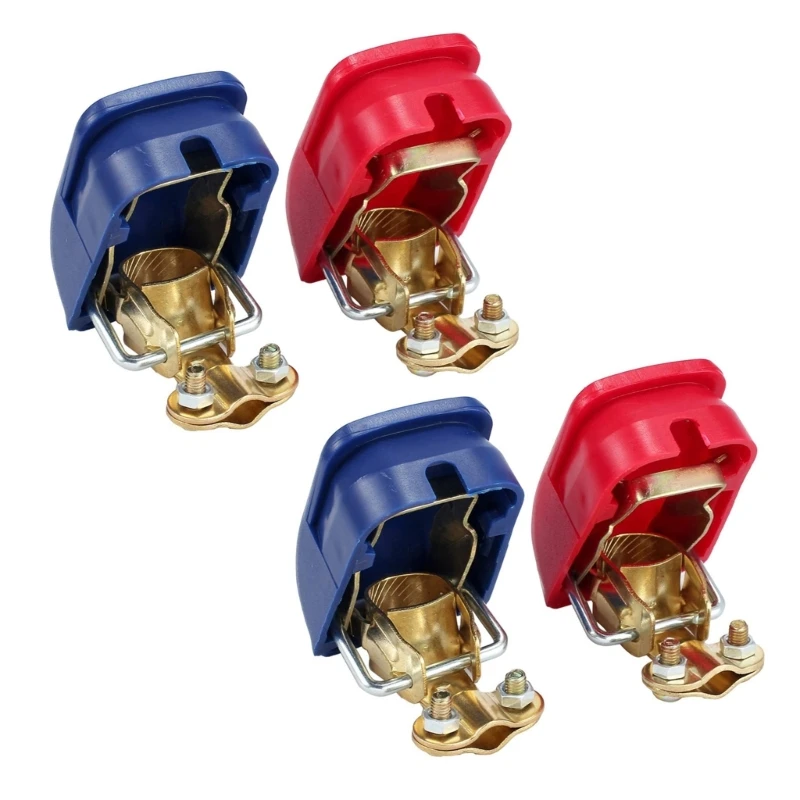 2 Pairs Car Battery Clamps Poles Terminals Car Battery Clamps Battery Terminals Clamps Top Post Battery Terminal Clamps