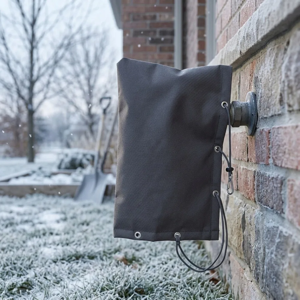 1pc 2-Way Opening Backflow Preventer Cover 5-Layer Valve Insulated Enclosure For Outdoor Plumbing Devices