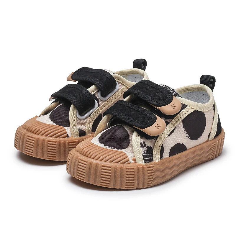 Bambini ragazzi ragazze scarpe di tela primavera autunno gomma suola morbida confortevole moda traspirante bambino bambino scarpe Casual biscotto