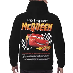 Men Women I'm Lightning Mcqueen Car sally couple Hoodie Hooded Collar Hoodies Pullover Sweatshirts Long Sleeve Shirts