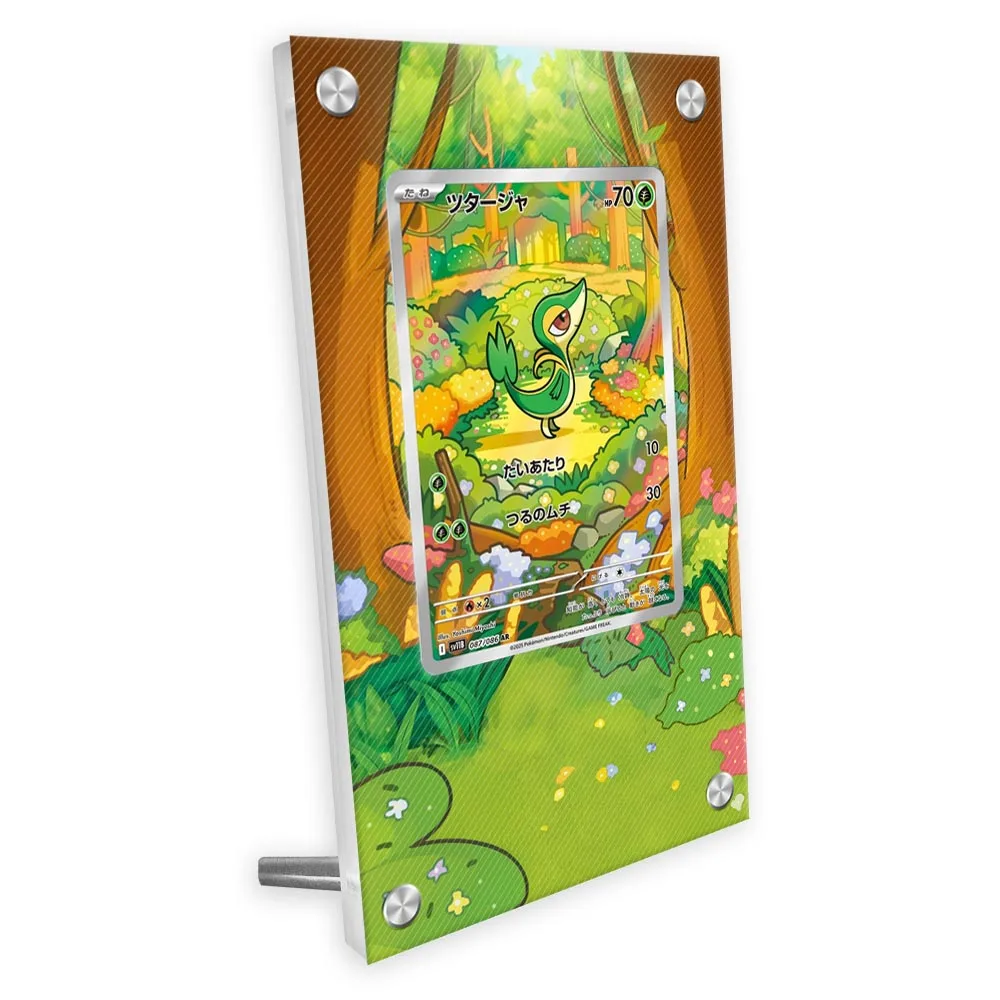 กล่องโชว์การ์ดโปเกมอน รุ่น Sv11 อาร์ สนิวี่ สำหรับสะสมการ์ดอนิเมะ พร้อมชั้นวางแบบขยายสำหรับโชว์ภาพวาด ของขวัญ