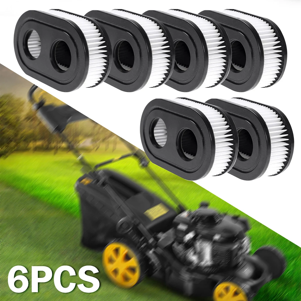 6PCS Lawn Mower Air Filter Cleaner For Briggs & Stratton 798452 593260 5432 5432K