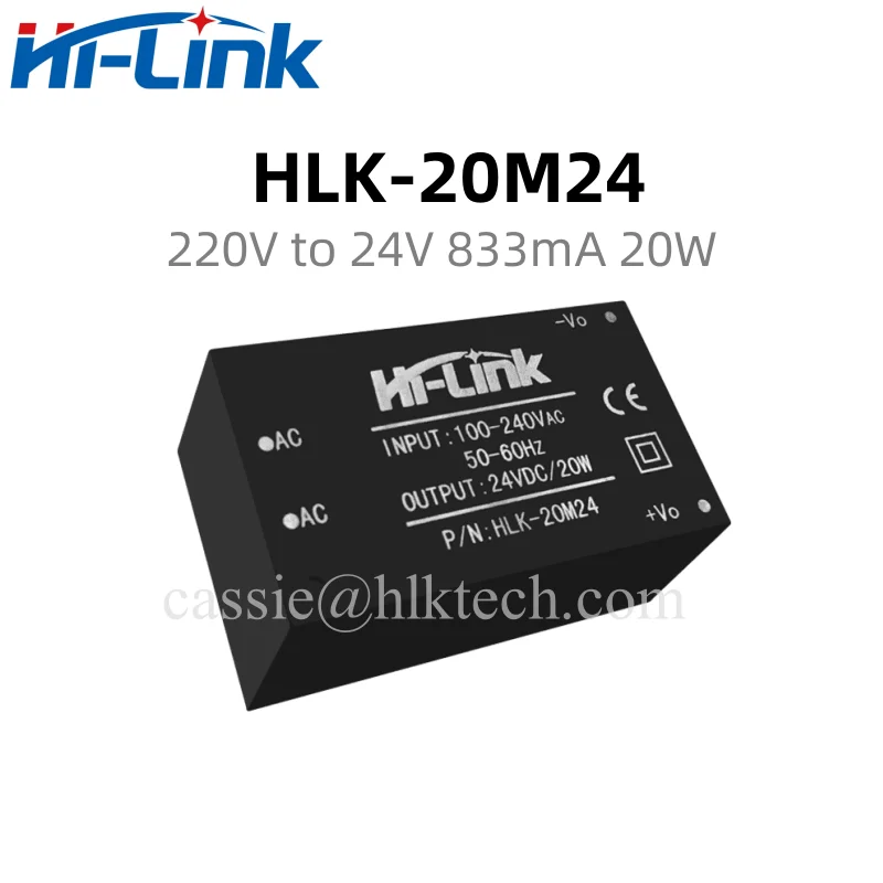 HLK-20M24 20M15 20M12 AC a DC 5v 20w 4A Mini módulo de fuente de alimentación reductor convertidor módulo de alimentación de interruptor doméstico inteligente