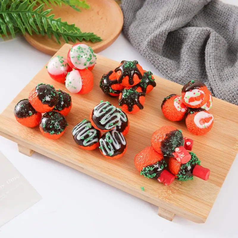Modelo de Bolas Artificiales Simuladas de Takoyaki, Comida Simulada, Bolas de Pulpo, Aperitivos, Modelo de Bolas de Pulpo Asadas con Salsa, 6 piezas/lote