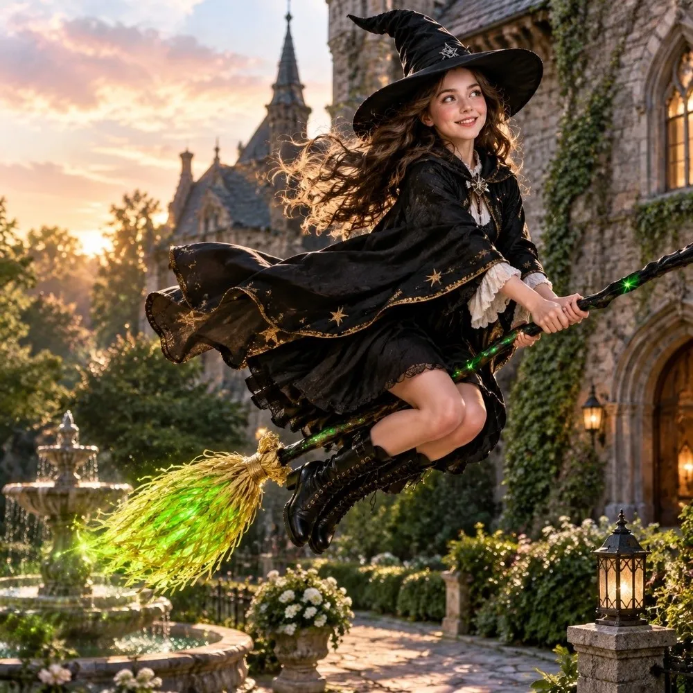 Glowing Animated Dancing Witch Broom Bendable Stick with Sounds Halloween Magic Witch Broomstick Walking Feet Movable