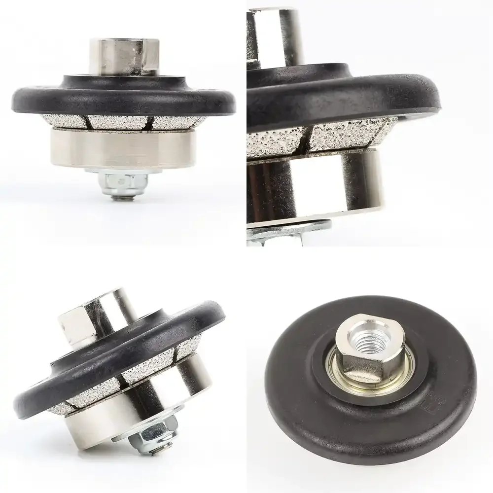 

Raizi Vacuum Brazed Bevel Edge Diamond Hand Grinding Profile Wheel Router Bits for Granite Marble Concrete Countertops