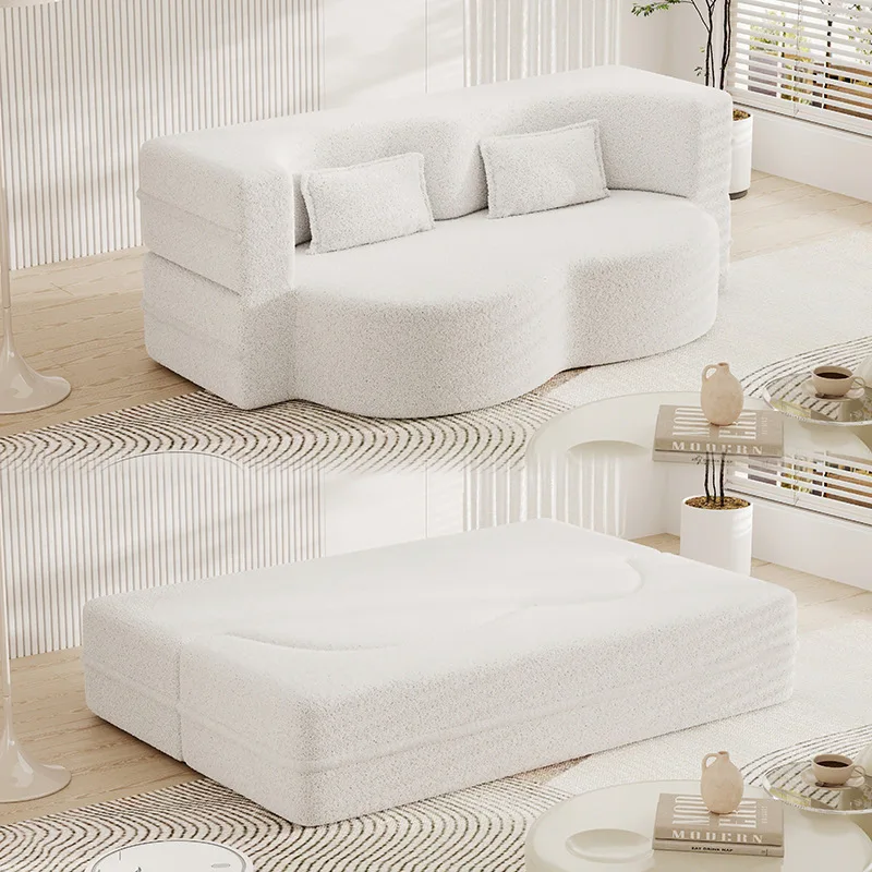 VOYAGE Compression Packing Living Room Cloud Couch Sets 2 Seater Pink Folding Sofas Lounge Sofa Bed