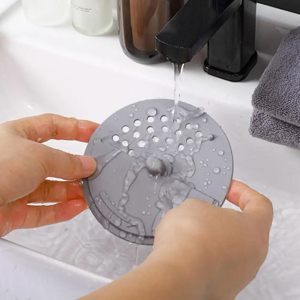 Hair Filter Sink Anti-blocking Strainer Bathtub Shower Floor Drain Stopper Plug Silicone Kitchen Deodorant Bathroom Accessories