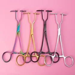 1pc Stainless Steel Body Piercing Clamp Tool For Ear Lip Navel Nose Tongue Septum Sponge Forceps Pliers Piercing Supplies