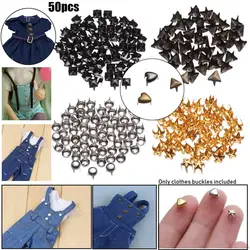 50pcs Ultra-small Metal Buckles For Doll Clothes 4/5/6mm Super Mini Star/Heart Shape Bags Buckle Diy Doll