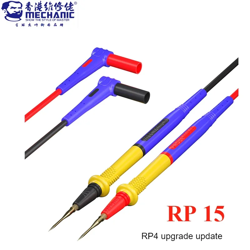 MECHANIC RP4 Multimeter Pen 20A 1000V Universal Soft Stainless Steel Pen Tip Probe Test Pen for Digital Multimeter