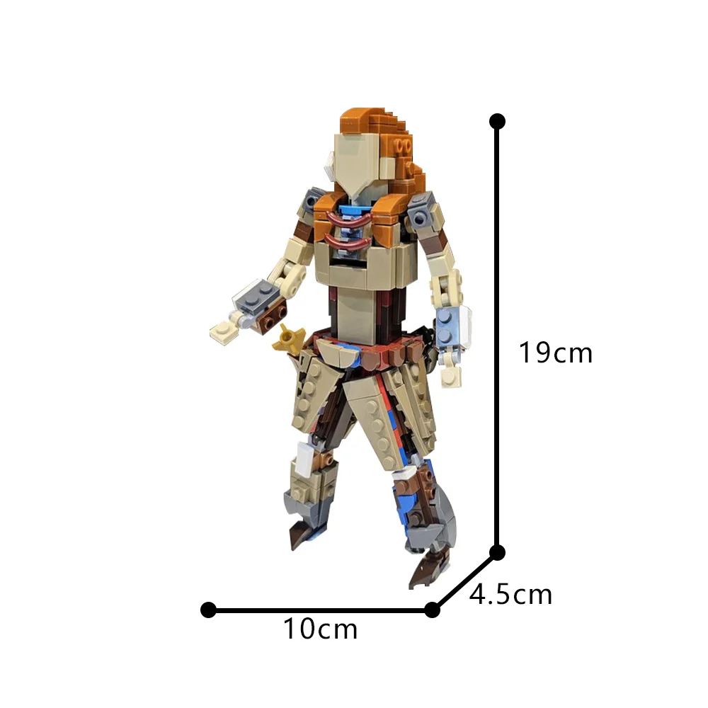 Gobricks MOC Game Horizonss Zeros Dawn Model Building Blocks Aloy Brickheads Brick Action figure Toy DIY Assembled Toy Kids Gift