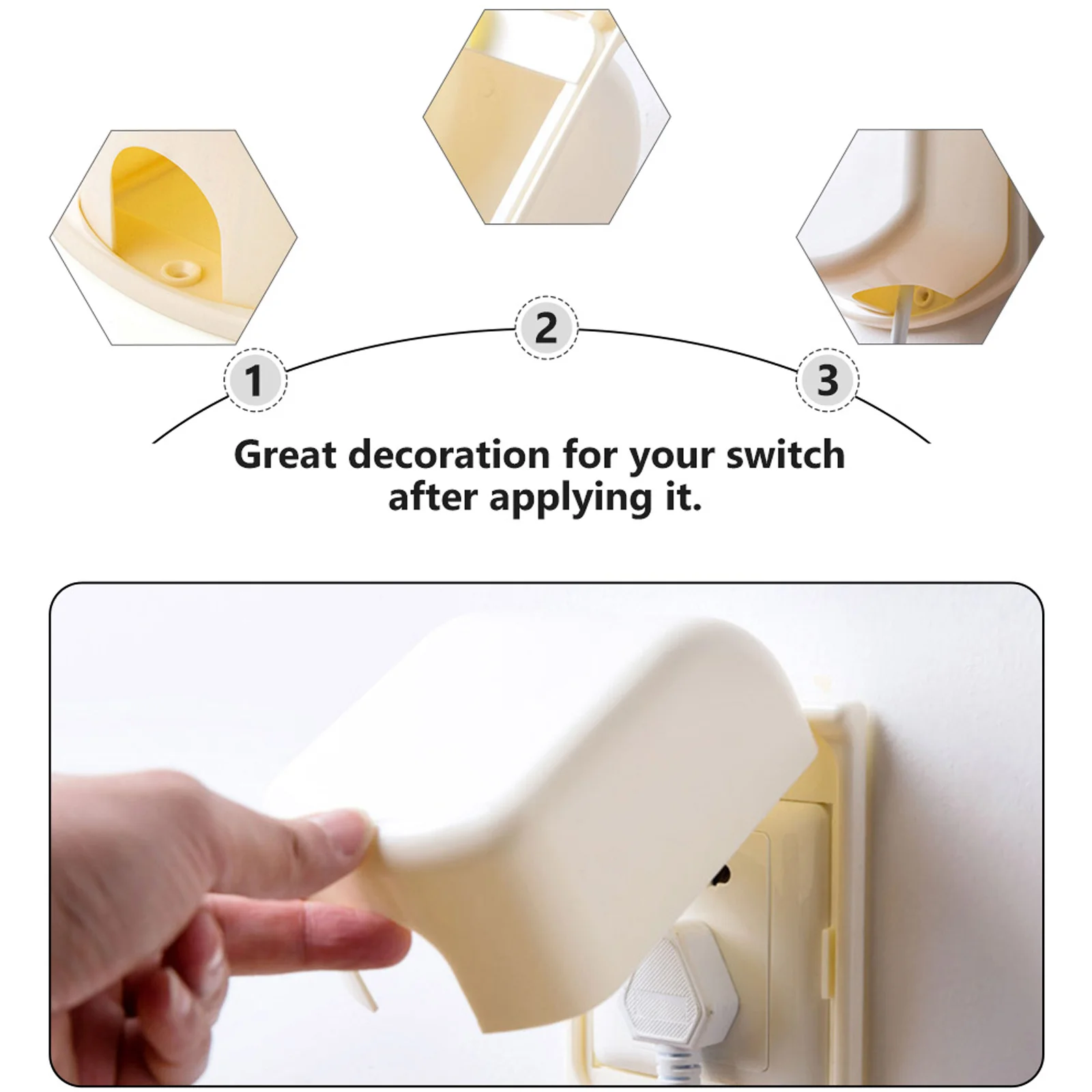 2 pçs durável abs interruptor capas protetoras anti-choque elétrico soquete capa retardador de chama casa protetor de parede decoração