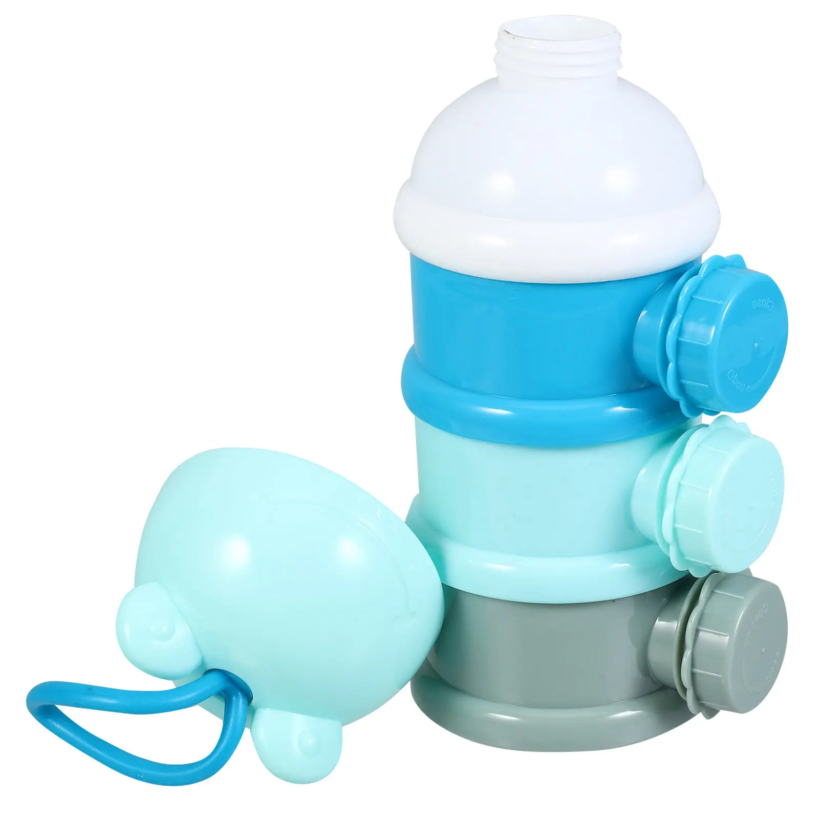 

Многосекционный контейнер для хранения молочной смеси (3 секции), из пищевого полипропилена премиум-класса, с герметичными крышками на резьбе, идеально подходит для детских смесей