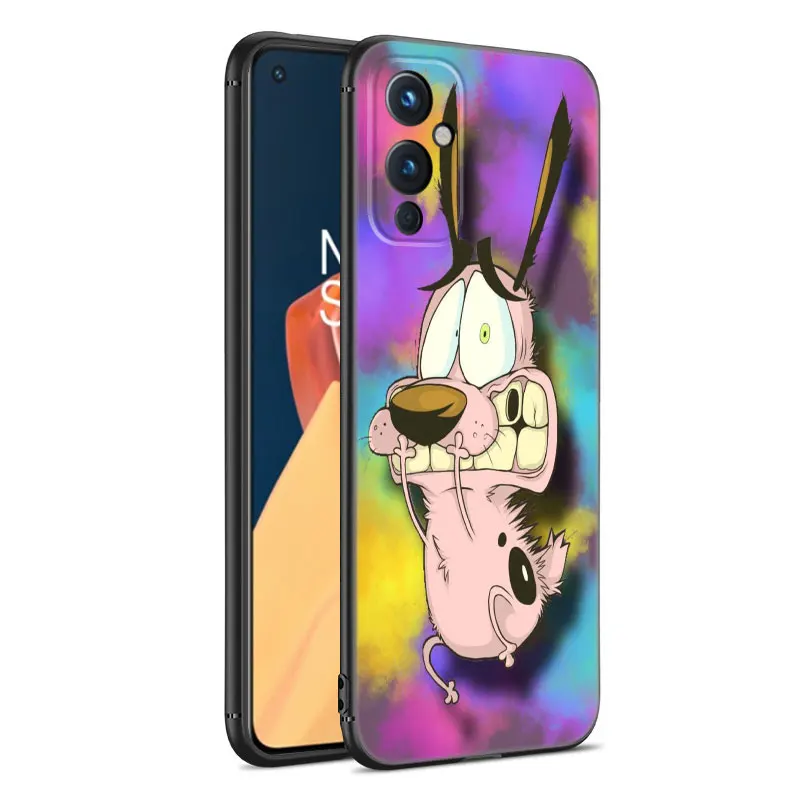 Dog-Courage-The-Cowardly Phone Case For OnePlus 9 10 ACE 2V Pro 9RT 10T 10R 11R Nord CE 2 3 Lite N10 N20 N30 5G Black Cover