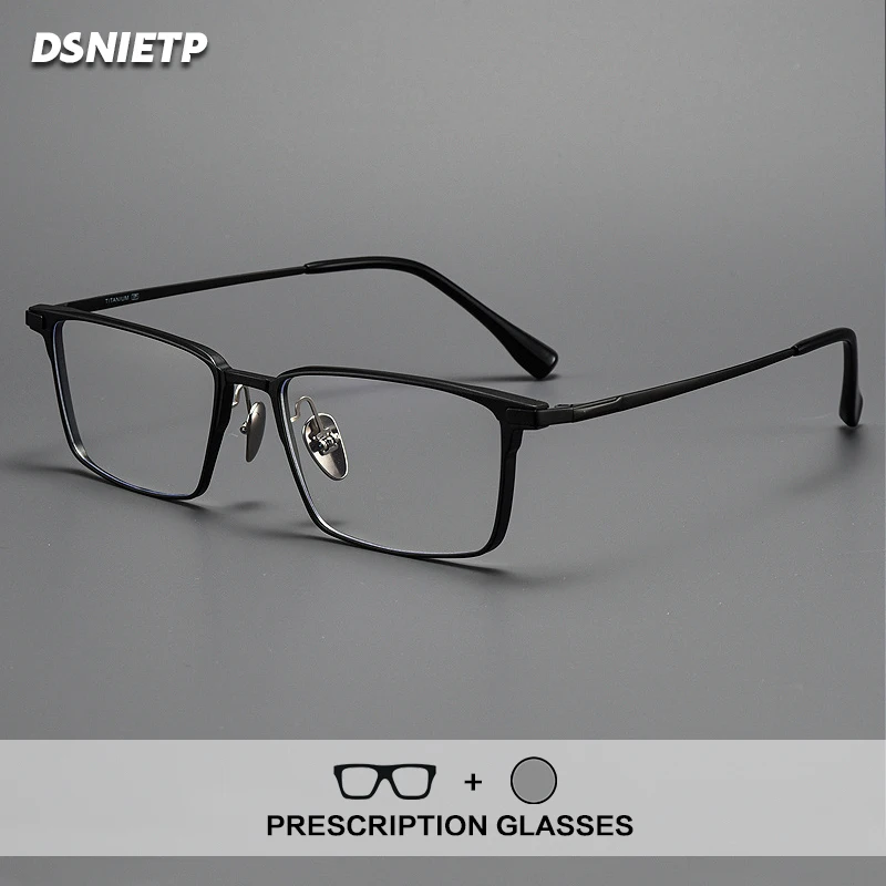 

Очки для чтения из чистого титана, мужские фотохромные очки с защитой от синего света, оптические индивидуальные прогрессивные очки