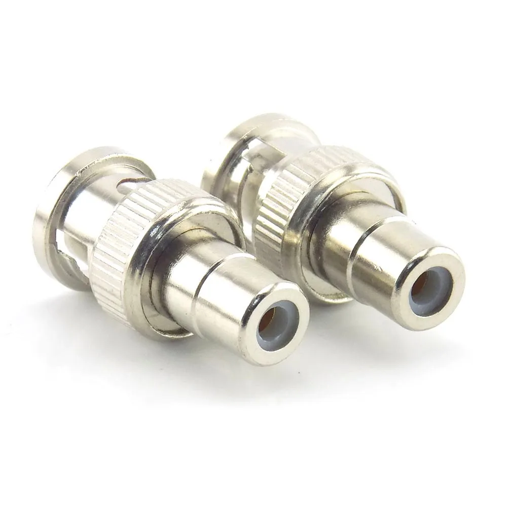 50pcs BNC male TO RCA female Plug COAX Adapter Connector Adapter F/M Couple for  CCTV  Video Camera Security System C3