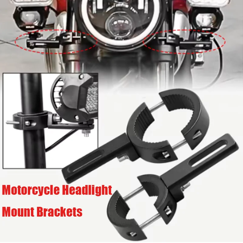 

Universal Fork Spotlight Holder Headlight Extension Mounting Bracket 22mm-38mm Motorcycle Auxiliary Holder Fog Light Bracket
