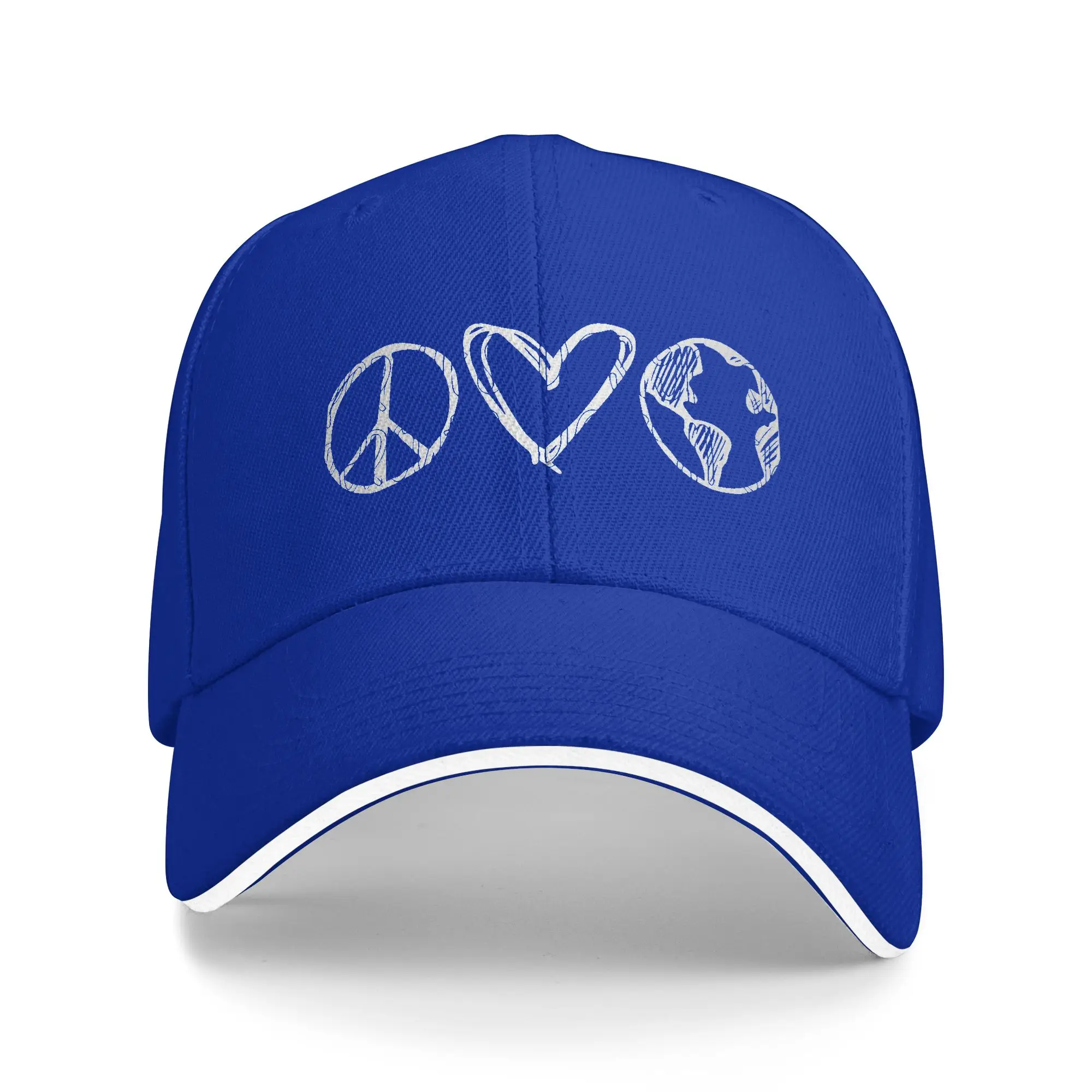Earth Day Floral Cute & Peaceful Planet Earth Day 2026 Baseball Cap Hip Hop  Sandwich Caps Men Women Adjustable Hats Cap Outdoor