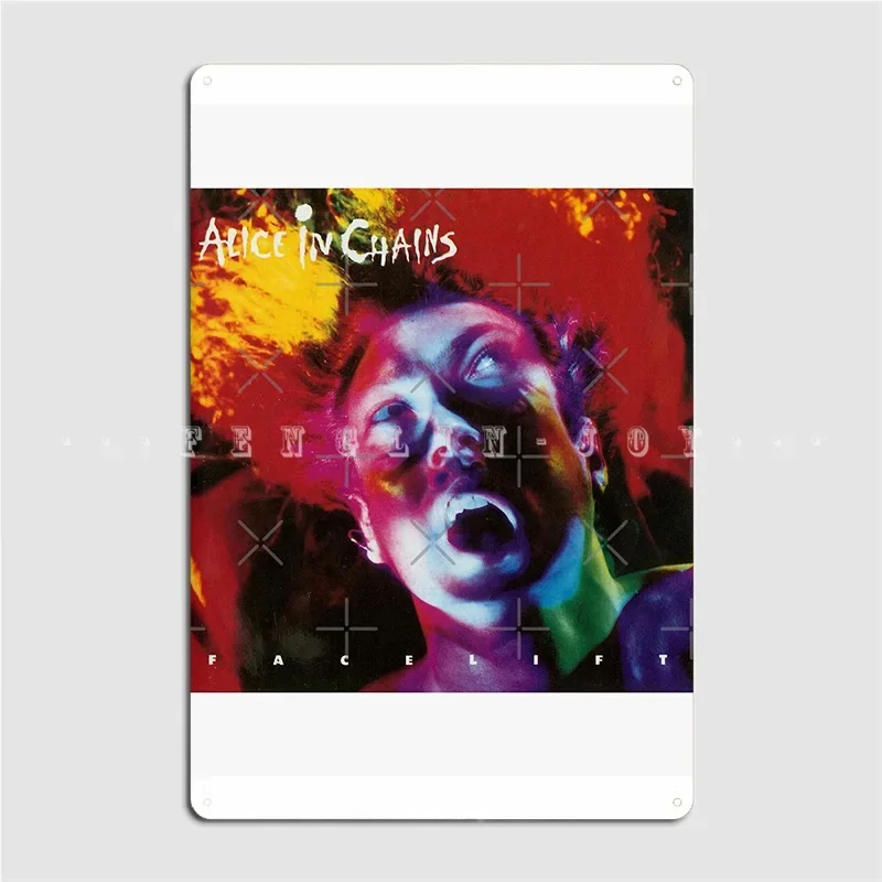 Alice In Chains Facelift Metal Plaque Poster Mural Painting Club Bar Wall Cave Personalized Tin Sign Poster