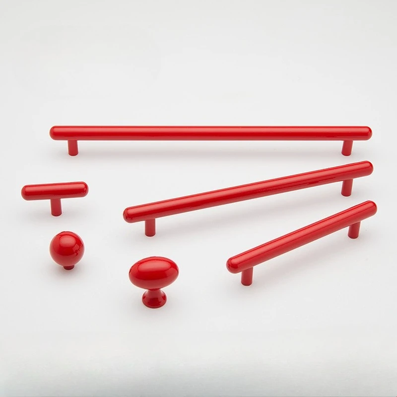 BCD-China Red Brass Kitchen Cabinet Pulls Door Handle  Wardrobe Wine Shoe Cabinet Furniture Hardware Handle