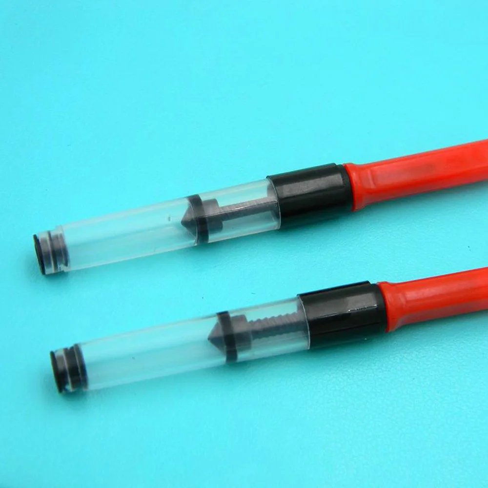 5pcs red Fountain Pen Ink Converter Cartridges 3.4mm Hot Sale Pen Refill Stationery Office School Supplies image 5