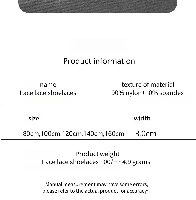 Seiden-Spitzen-Freizeitschuhbänder 3cm Breite Flache Schnürsenkel in Verschiedenen Farben Schuhbänder für Schuhzubehör 120/140/160CM – Detail 7