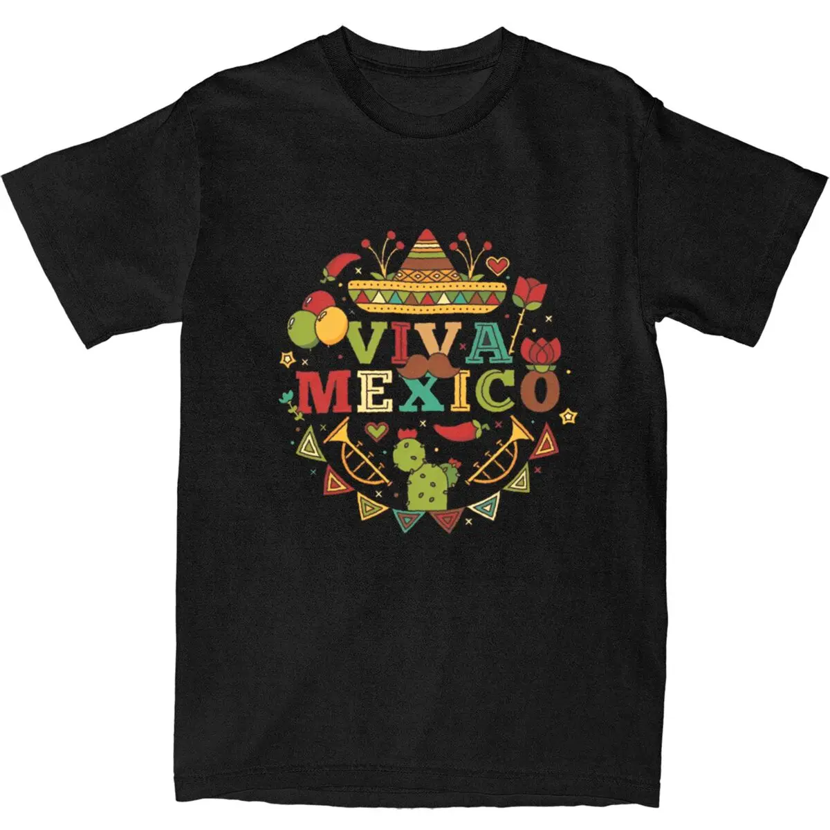 

Viva Mexico Happy Independence Day T Shirt Summer Mexican Awesome T Shirts 100 Cotton Tee Shirt For Men Short Sleeves Clothing