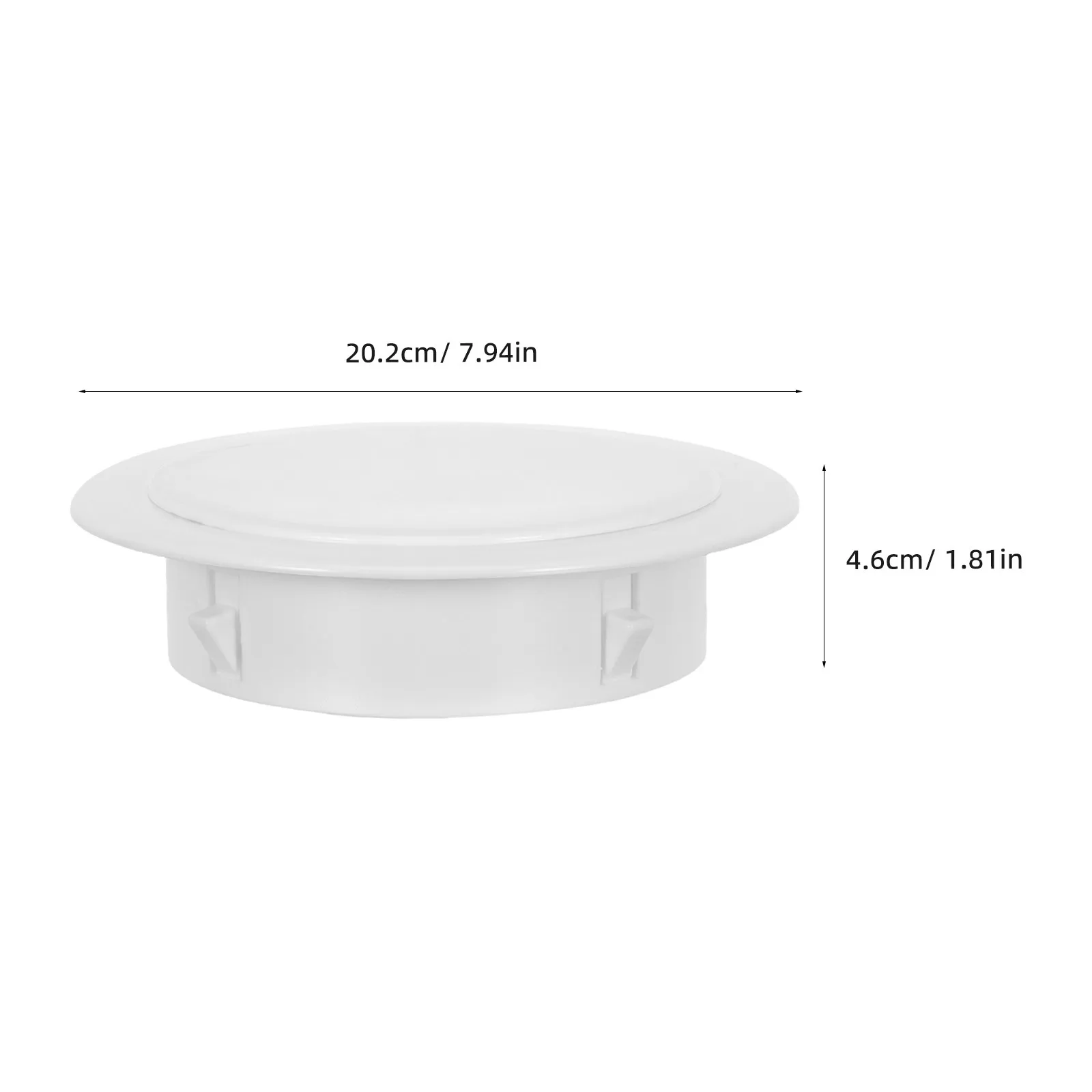 2Pcs Kitchen Duct Hole Plug Wall Vent Hole Cover for Range Hood Pipe Opening 152-168Mm Sealing Cap Oil Resistant Heat Resistant