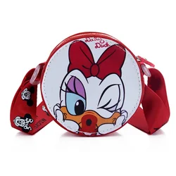 Bolso para niños de Disney, bolso redondo pequeño de hombro de Mickey Mouse, Mini monedero de dibujos animados para bebé, bolso de mensajero, bolso para niños de Minnie, bolso para niña