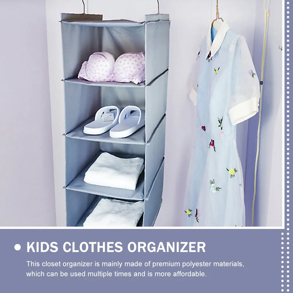 

Органайзер для одежды в шкаф, подвесная сумка для хранения, полиэстер, складной, многослойный, большой вместимости, моющийся