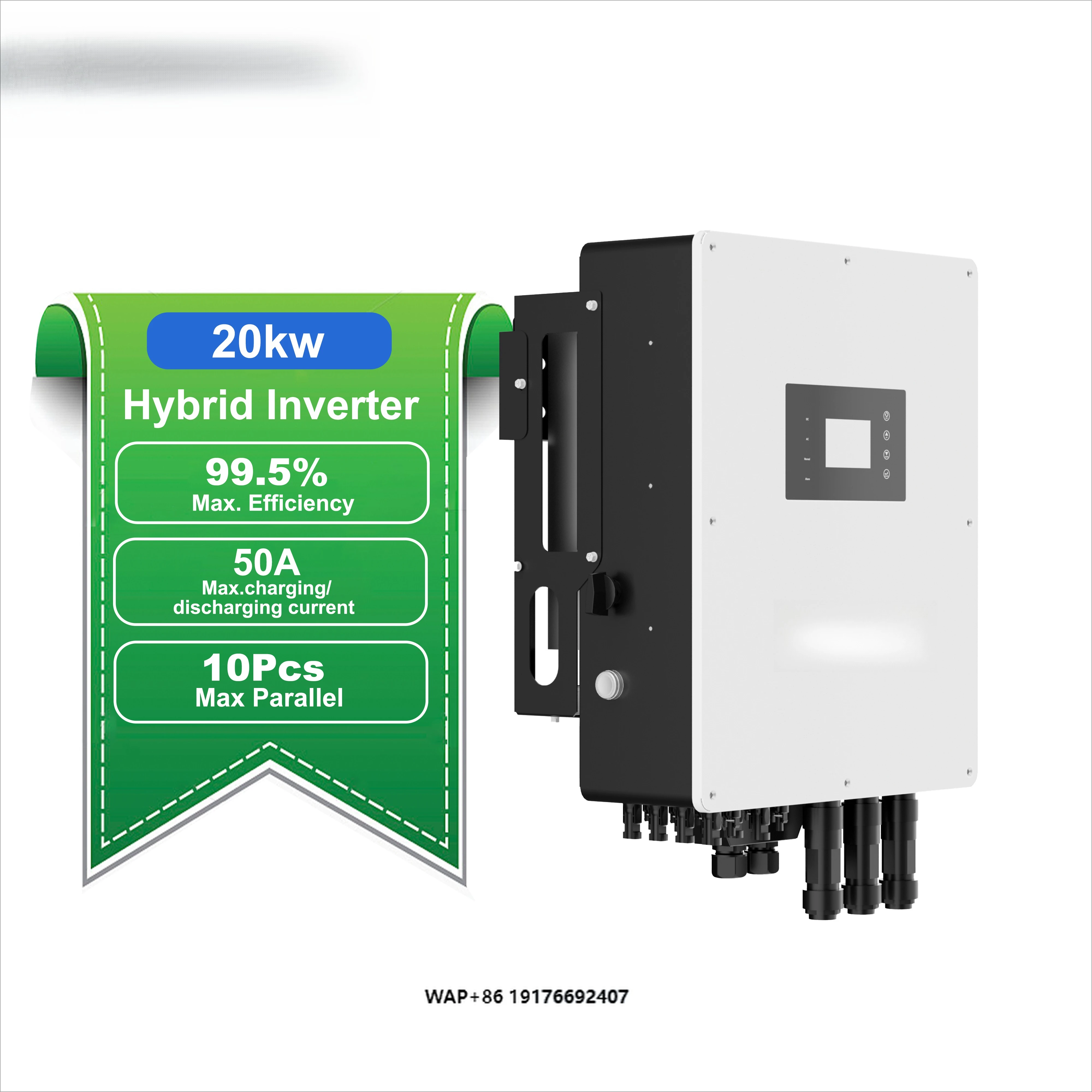 Industry Energy Three-Phase Hybrid Off-grid Solar Inverter 20KW/25KW High Voltage Single Phase 10-Year Warranty