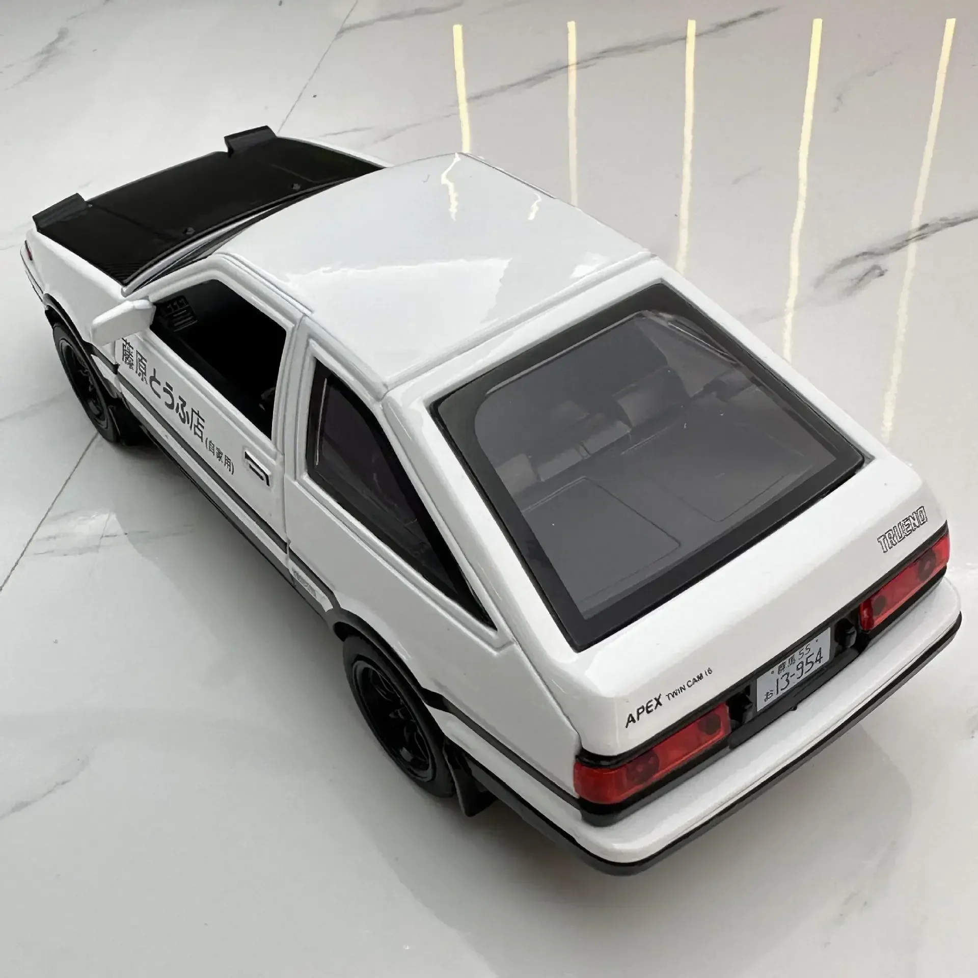 Simulation 1:32 Toyota AE86 Car Model Diecast Toys Vehicles Sound Light Children Boys Birthday Gift Pullback Voiture Miniature