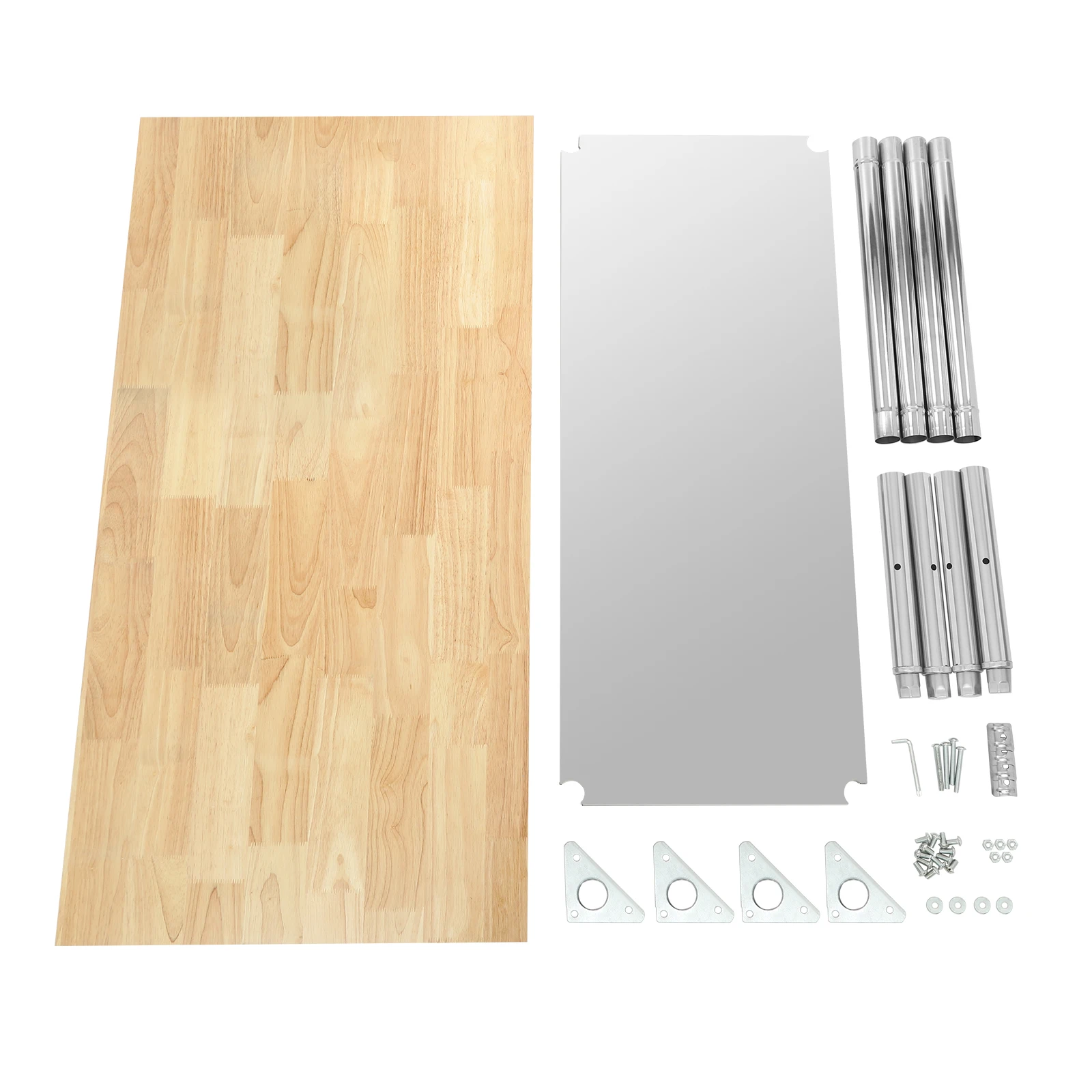 48*24*33.46인치 조절 가능한 주방 작업대 상업용 케이터링 테이블 작업대 스테인리스 스틸 1102.31파운드 레스토랑 차고