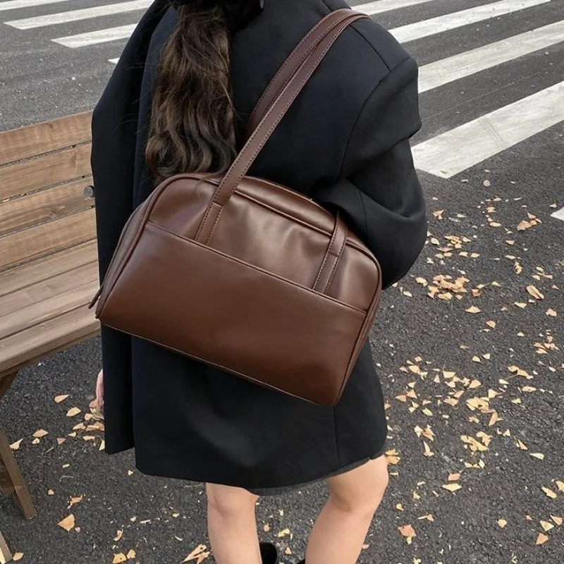 

Элитная женская сумка для подгузников класса люкс, простая винтажная сумка-тоут из натуральной кожи, через плечо, на одно плечо, мессенджер, шоппер