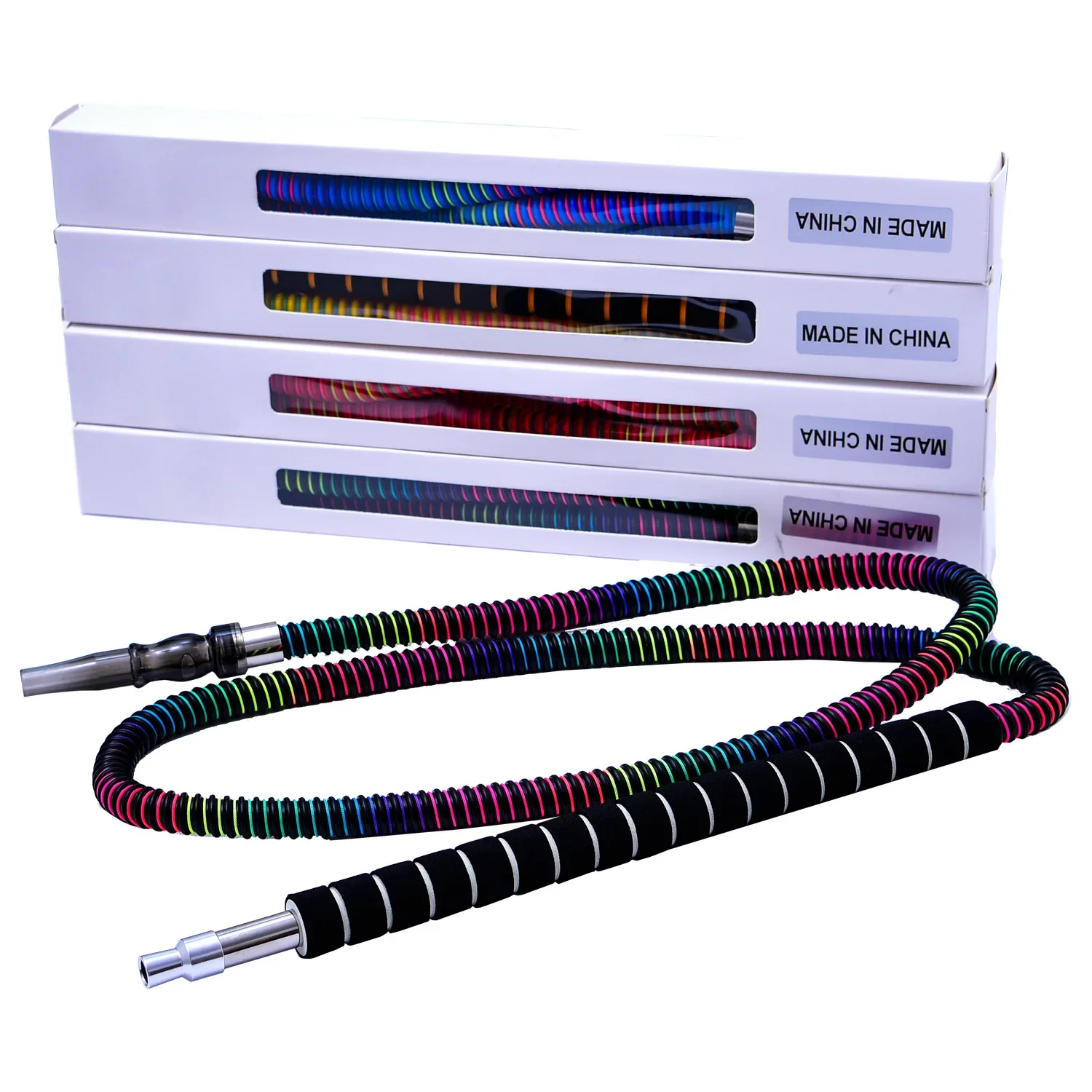 

Арабский шланг для кальяна с длинной ручкой, красочный дизайн для ближневосточного прочного шланга для кальяна для ночных клубов