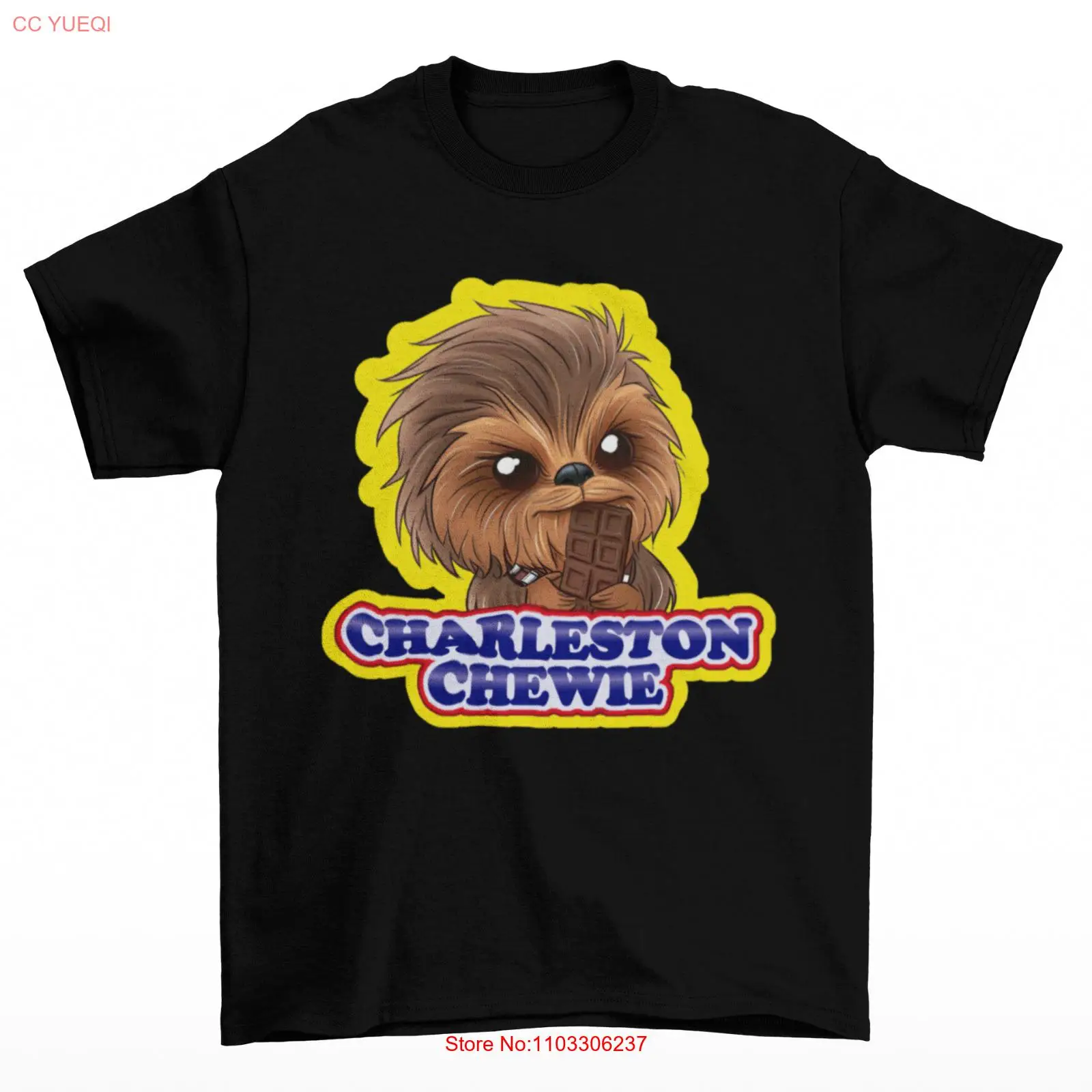 Футболка Charleston Chewie, унисекс, забавная хлопковая Чубакка для взрослых, конфета, Хан Соло, новинка