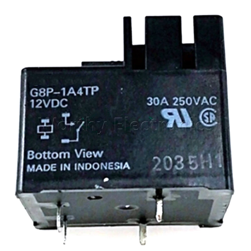 

Free Shipping Wholesale 10pcs/lot Relay G8P-1A4TP-12VDC 4pin 30A 250VAC