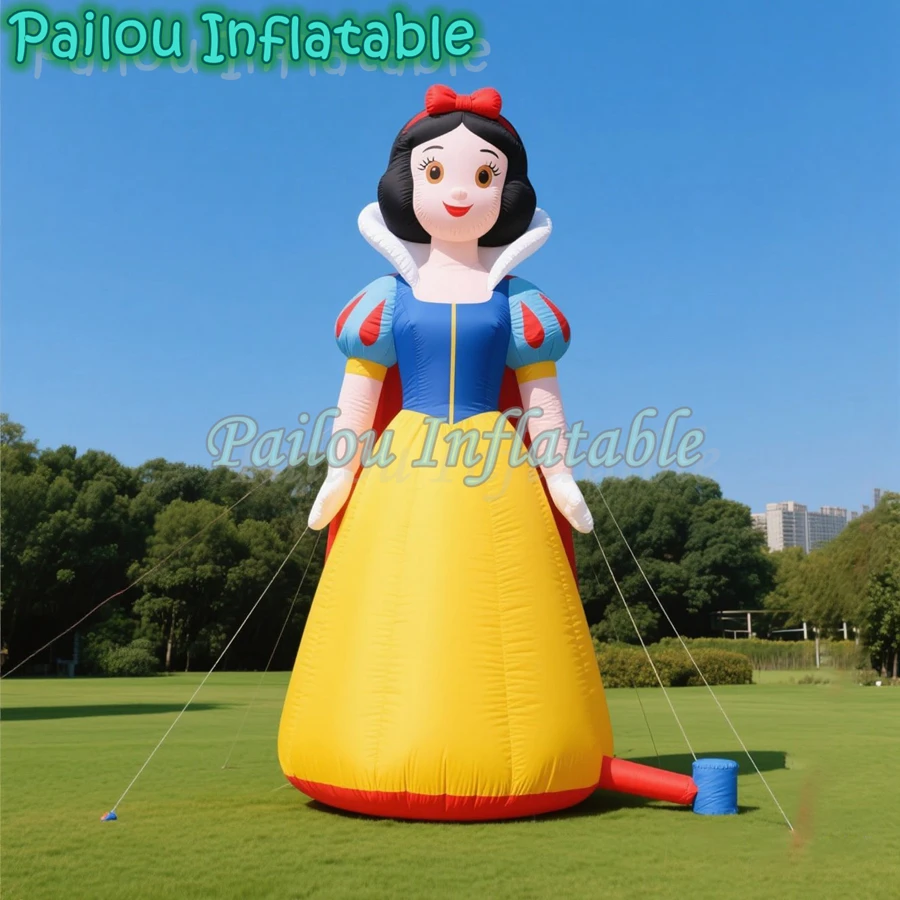 

Customize Giant Inflatable Snow White princess Inflatable Cartoon Decoration For Event Party Festival Display