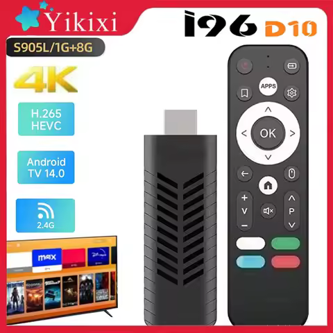 S905L D10 TV Stick HD 4K 2.4G 1GB 8GB Android USB Charging Cable Same Screen WiFi HDMI-compatible Android10.0 Network TV Box