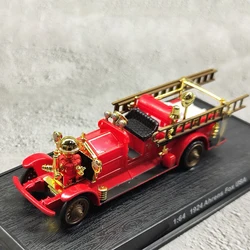 Diecast 1:64 Scale Vintage Fire Truck Model Toy 1924  USA Pumper Fire Engine Miniature Replica Collectible Gift