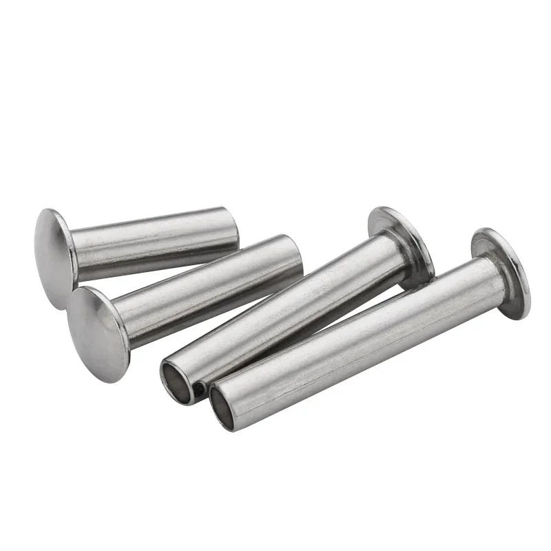 

201/304 Stainless Steel Flat Round Head Rivet Flat Round Head Semi-Hollow Rivet Riveting Flat Round Head Hollow Rivet