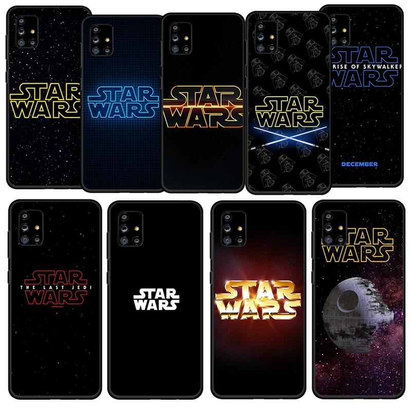 

Star Wars Cool Logo For Samsung Galaxy A52S A72 A71 A52 A51 A12 A32 A21S 4G 5G Soft TPU Silicone Gel Black Phone Case Capa Cover