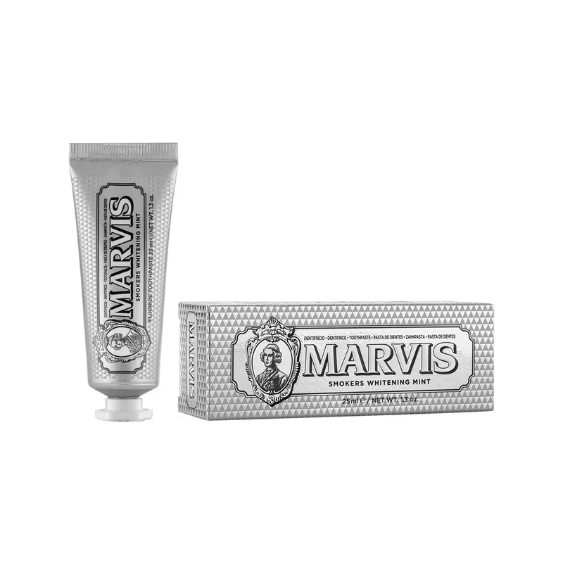 

Marvis - Отбеливающая мятная зубная паста для курильщиков (25 мл)
