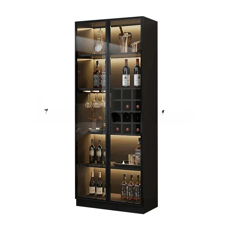 

Wall Display Wine Cabinets Living Room Luxury Modern Kitchen Wine Cabinets Simplicity Glass Botellero Vino Bar Furniture