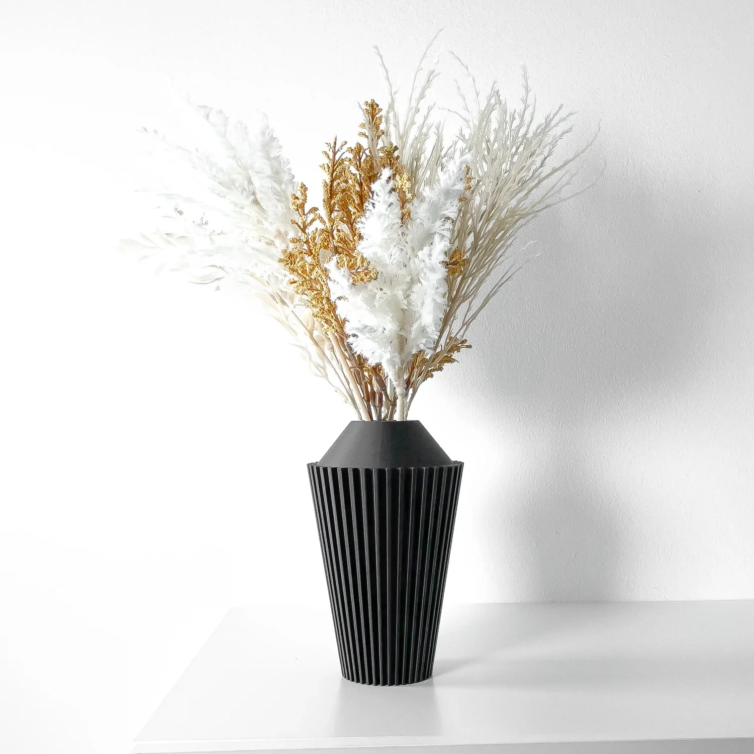 

3D Printed Creative Vase Textured Vase Living Room or Office Table Decoration Modern Desktop Decoration Home Decorations