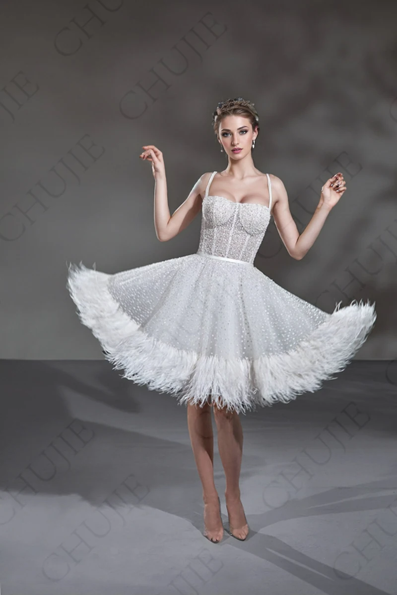 Customized Short Cocktail Dresses Sequins A Line Tassels Graduation Dress For Juniors Wedding Prom Gowns Pleat Homecoming Dress