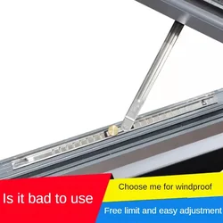New Upgrade Punch-Free Children Safety Lock Windows Restrictor Windproof Brace Stopper Security Sash Locks Window Support Opener