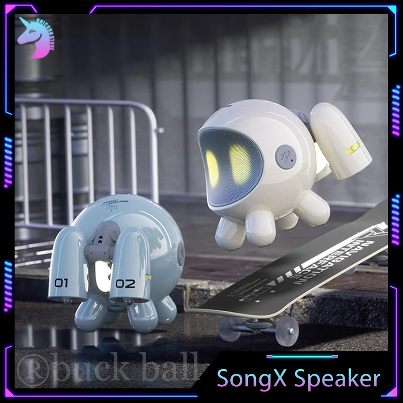 

SongX Wireless Bluetooth Speaker Speakers Little Monster Outdoor Karaoke High Sound Bass With microphone Esport Desktop Speaker